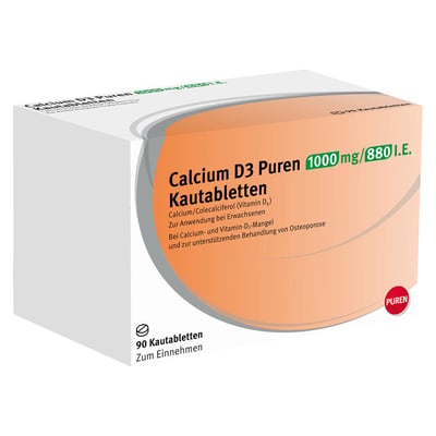 Calcium D3 PUREN 1000 mg/880 I.E.