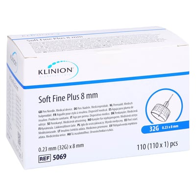 Klinion Soft Fine Plus Pen-Nadeln 8 mm 32 G Produktbild 1