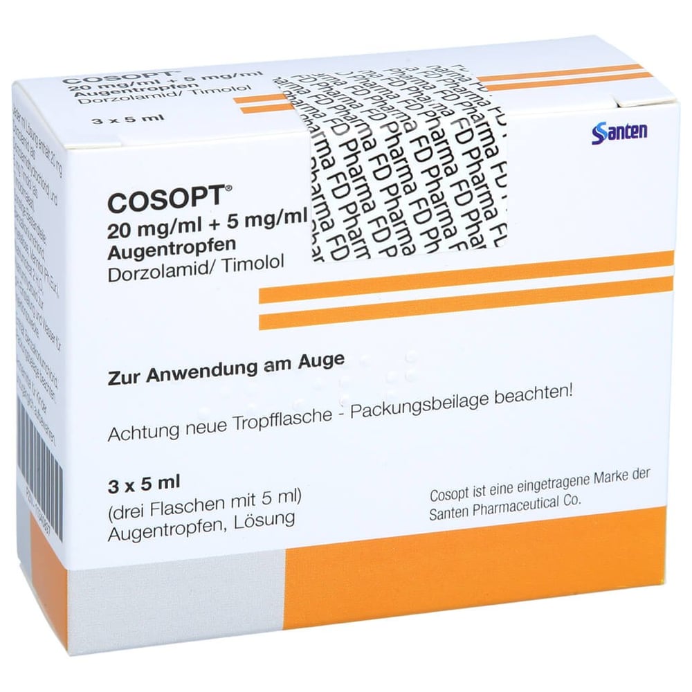 Cosopt Ed Cosopt 20 mg/ml + 5 mg/ml Augentropfen 3x5 ml kaufen (PZN 11340897)