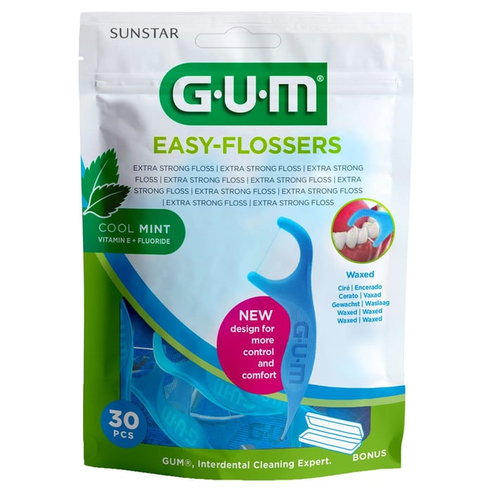 Gum Easy-flossers Zahnseidesti.gew.mint+Reise-Et.