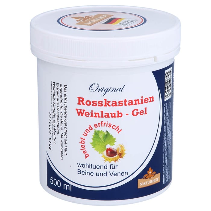 Rosskastanien Weinlaub Gel