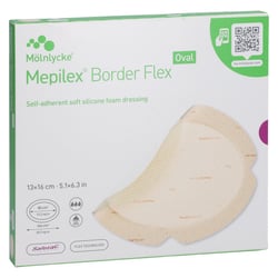 Mepilex Border Flex Schaumverb.haft.13x16 cm oval B2B Medical