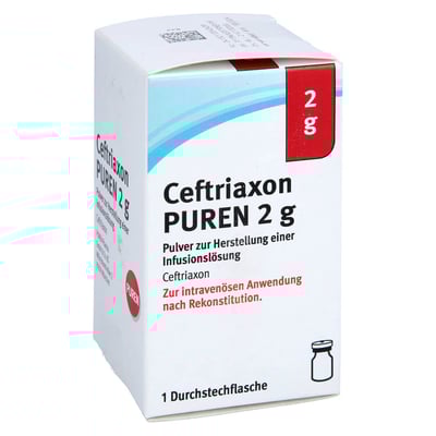 Ceftriaxon PUREN 2 g Pulver 
