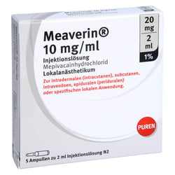 Meaverin 1 % 10 mg/ml Injektion Lösung 20 mg/2 ml Glasamp.
