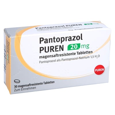 Pantoprazol PUREN 20 mg
