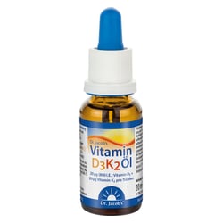 Dr. Jacob's Vitamin D3K2 Öl 800 IE/20 mcg D3+K2 640 Tropfen