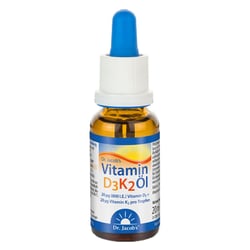 Dr. Jacob's Vitamin D3K2 Öl 800 IE/20 mcg D3+K2 640 Tropfen