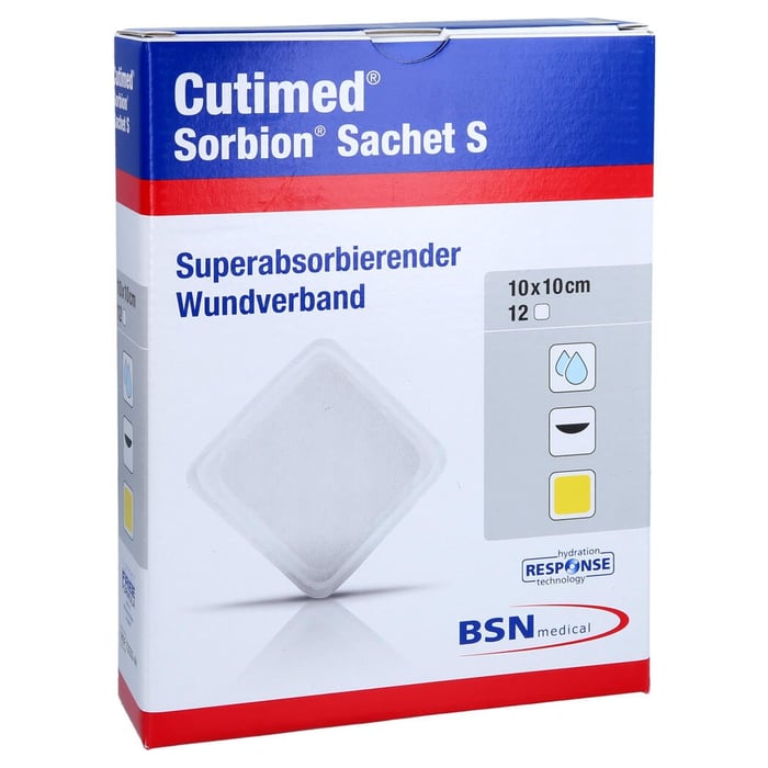 Cutimed Sorbion Sachet S Wundauflage 10x10 cm