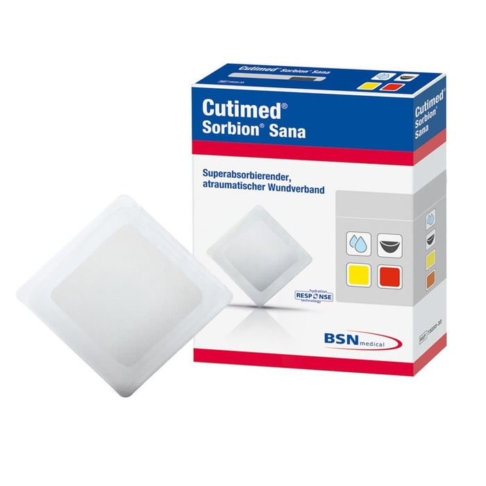 Cutimed Sorbion Sana Wundauflage 12x12 cm
