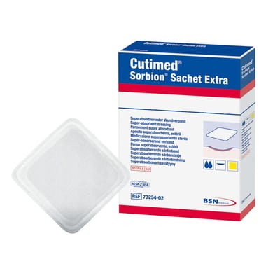 Cutimed Sorbion Sachet Extra Wundaufl.5x5 cm