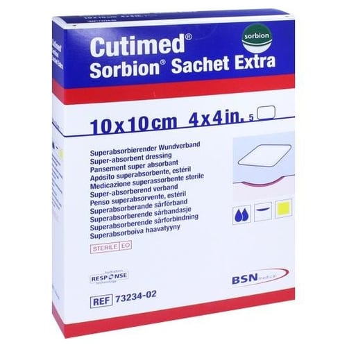 Cutimed Sorbion Sachet Extra Wundaufl.10x10 cm