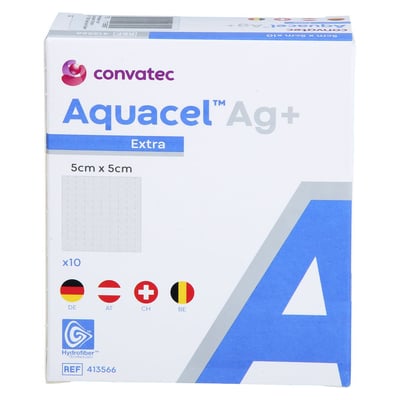 Aquacel Ag+ Extra 5x5cm Kompressen