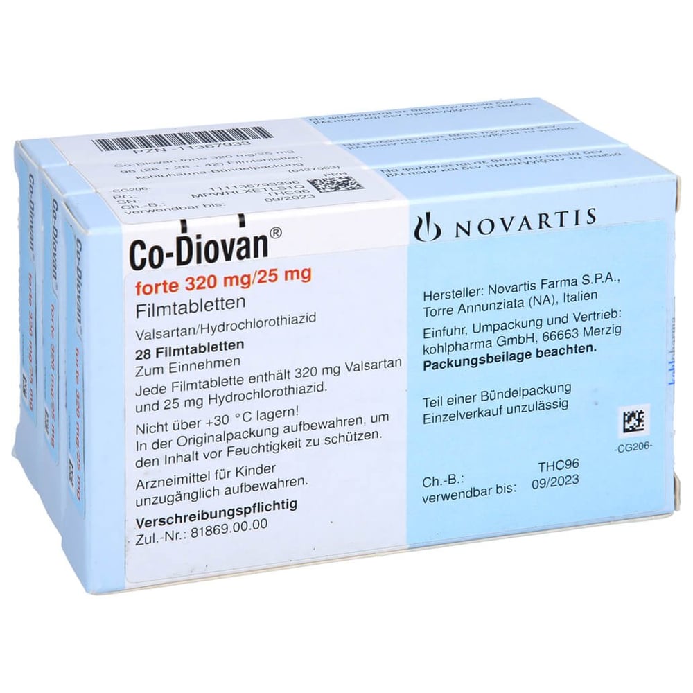 CoDiovan forte 320 mg/25 mg