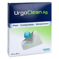 Urgoclean Ag Kompressen 6x6 cm steril
