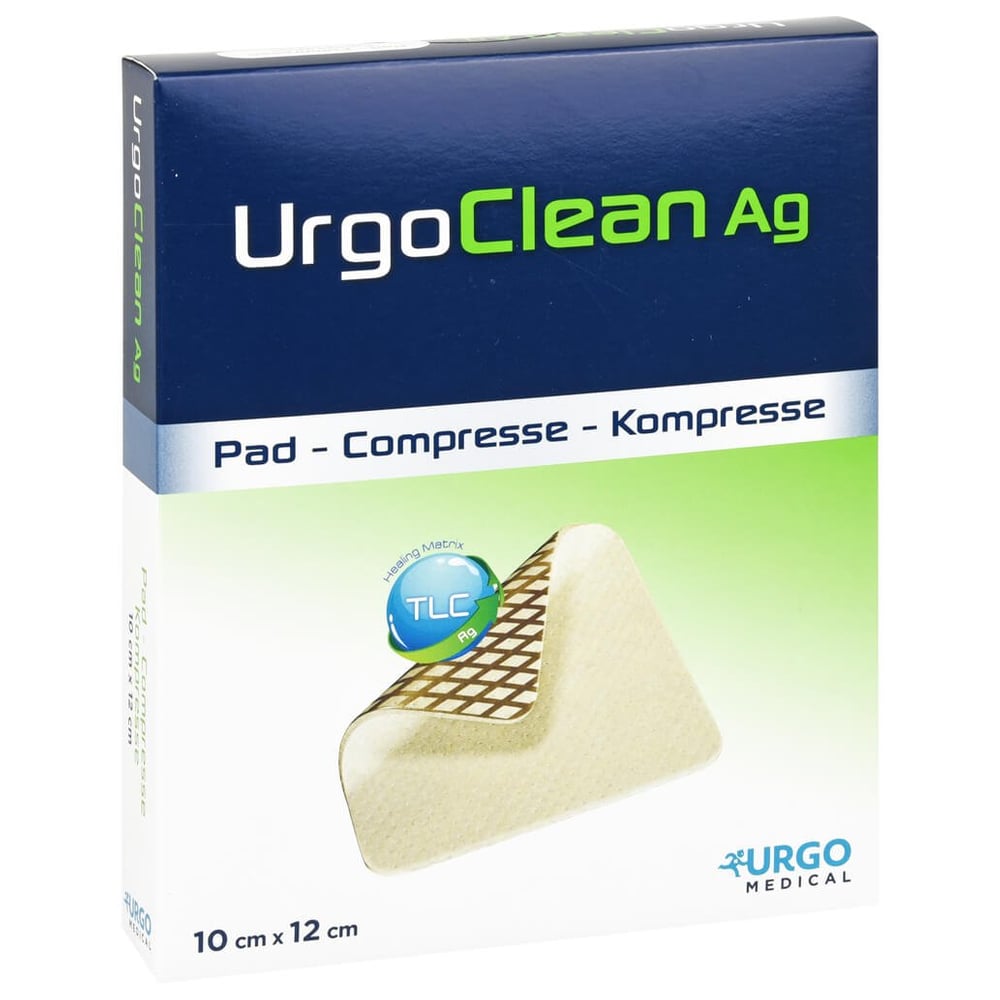 Urgoclean Ag Kompressen 10x12 cm steril