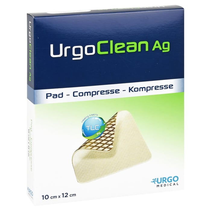 Urgoclean Ag Kompressen 10x12 cm steril