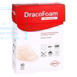 Dracofoam Haft sensitiv Schaumst.Wund.5x5 cm
