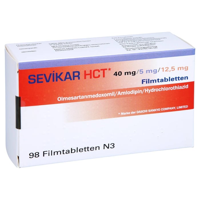 SEVIKAR HCT 40 mg/5 mg/12,5 mg Filmtabletten