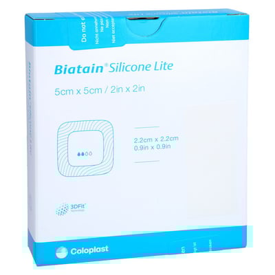 Biatain Silicone Lite Schaumverband 5x5cm Coloplast