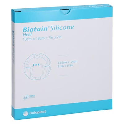 Biatain Silicone Schaumverband Ferse 18x18 cm Coloplast