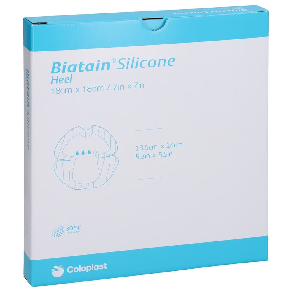 Biatain Silicone Schaumverband Ferse 18x18 cm