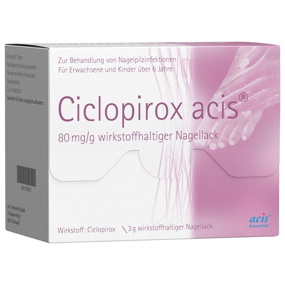 Ciclopirox acis 80 mg/g