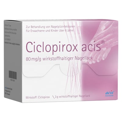 Ciclopirox acis 80mg/g