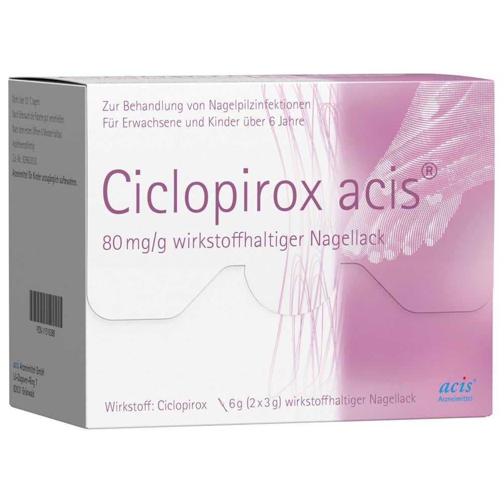 Ciclopirox acis 80 mg/g