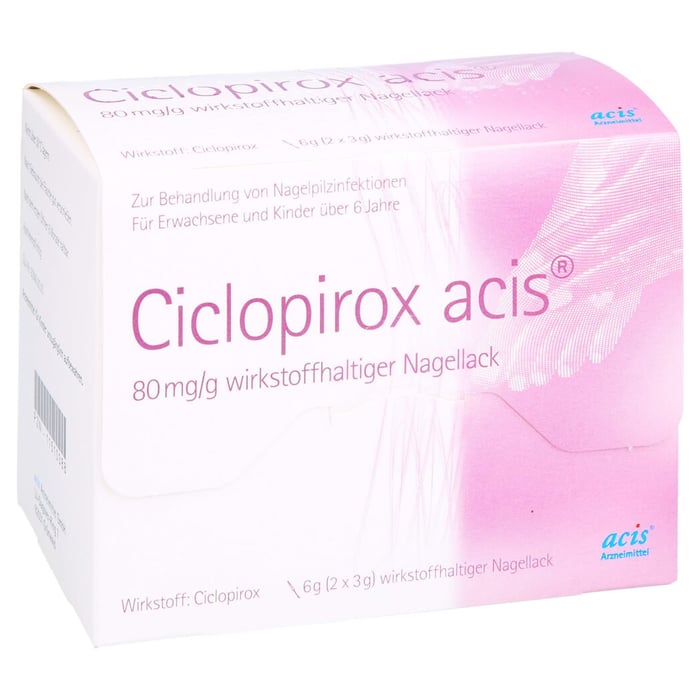 Ciclopirox acis 80mg/g