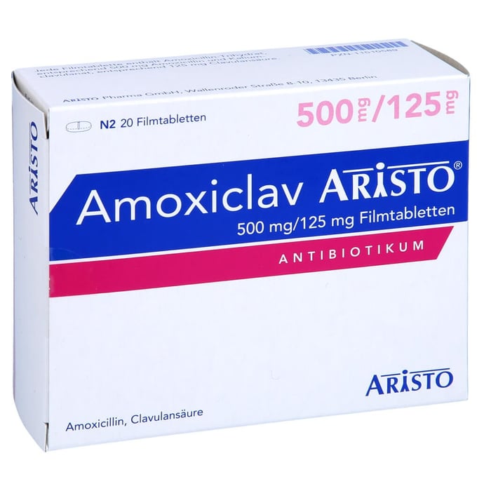 Amoxiclav Aristo 500mg/125mg
