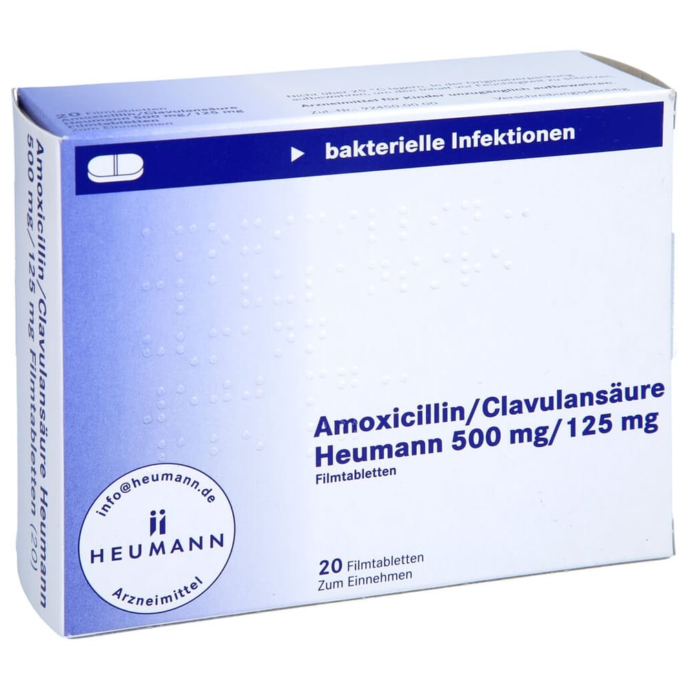 Amoxicillin/Clavulansäure Heumann 500 mg/125 mg