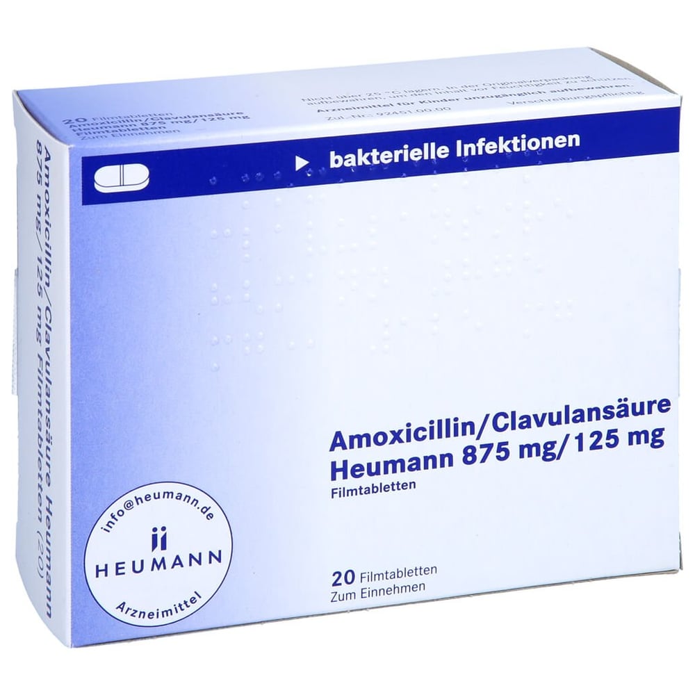 Amoxicillin/Clavulansäure Heumann 875 mg/125 mg