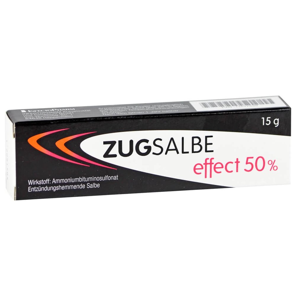Zugsalbe effect 50 %