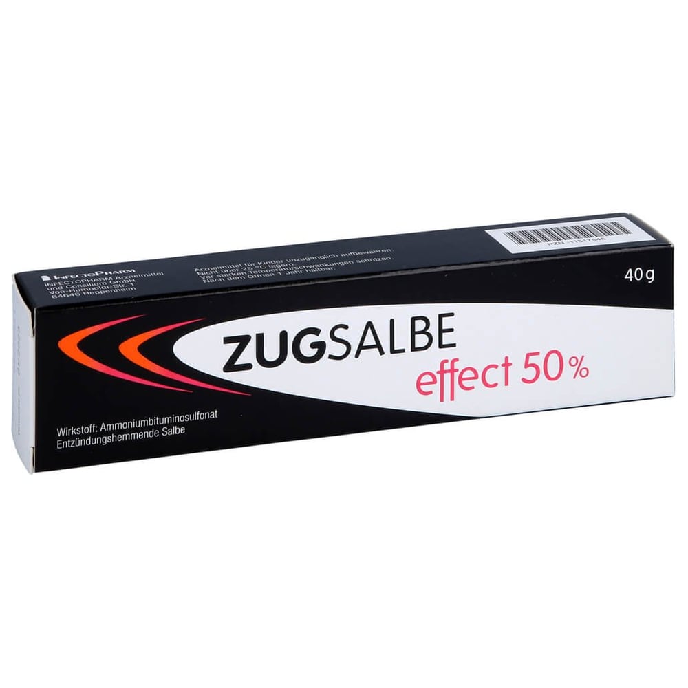 Zugsalbe effect 50 %