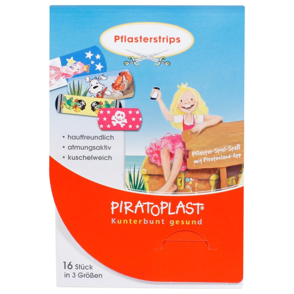 Piratoplast Mädchen Pflasterstrips 3 Größen
