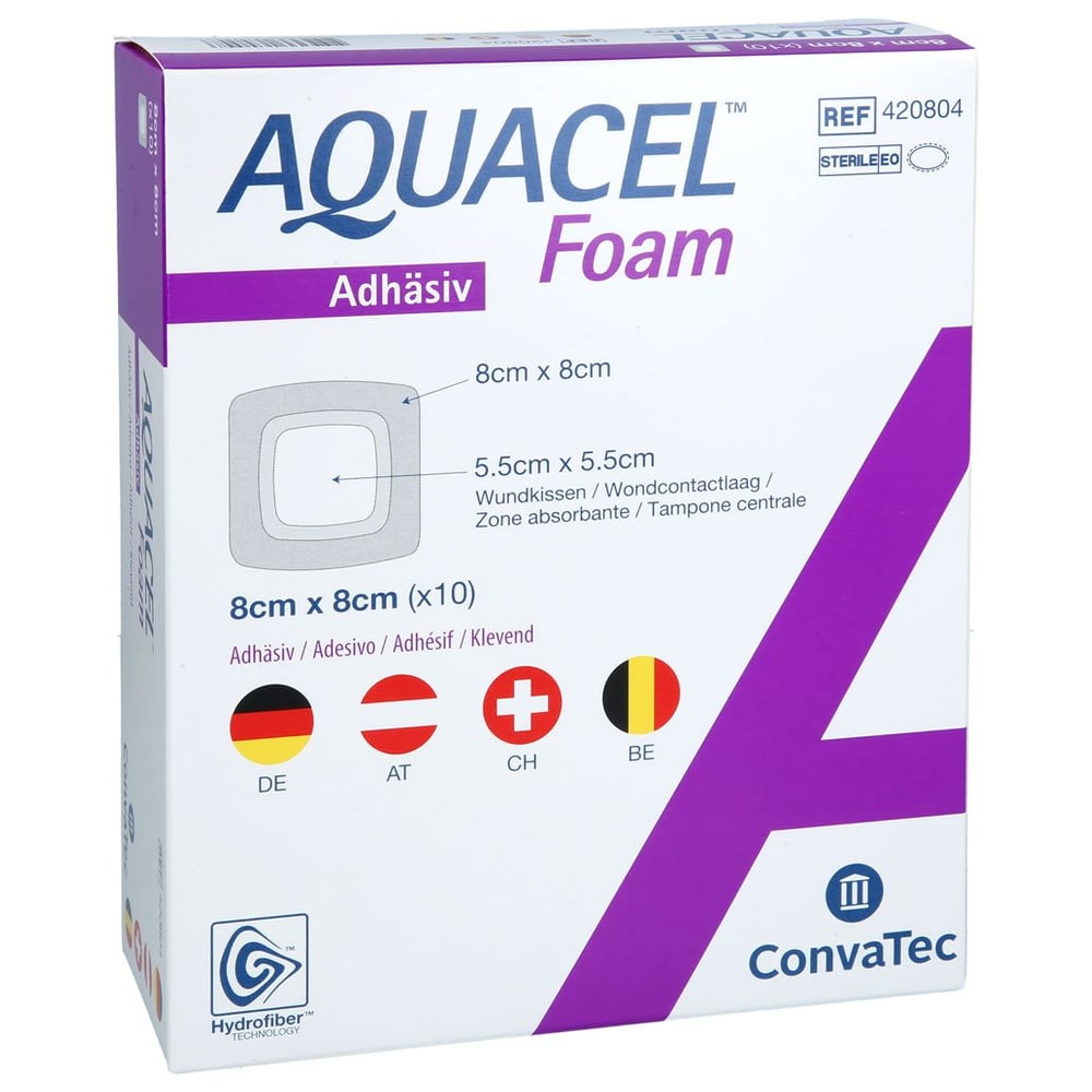 Aquacel Foam Adh 8x8 Cm
