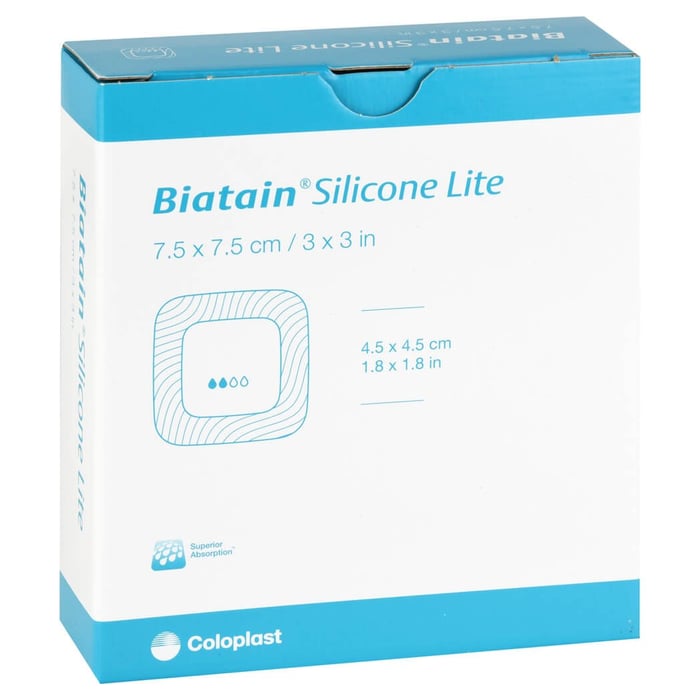 Biatain Silicone Lite Schaumverband 7,5x7,5 cm