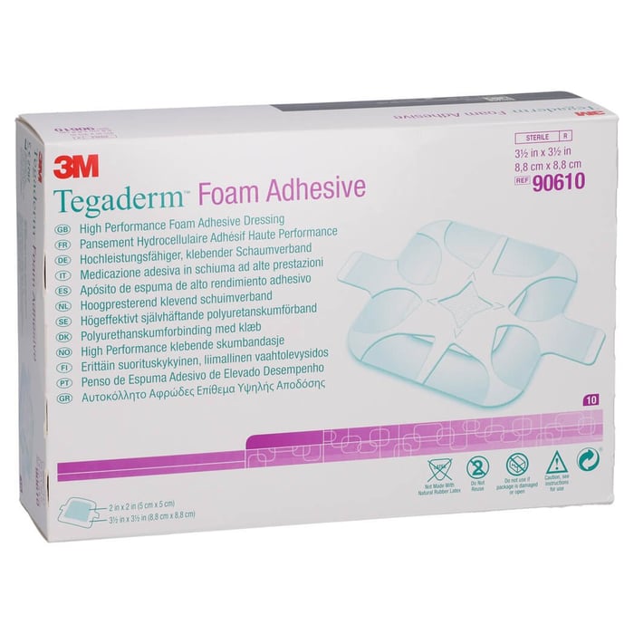 Tegaderm Foam Adhesive 8,8x8,8 cm 90610