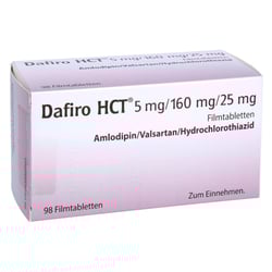 Dafiro HCT 5 mg/160 mg/25 mg