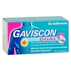 Gaviscon Dual 250 mg/106,5 mg/187,5 mg