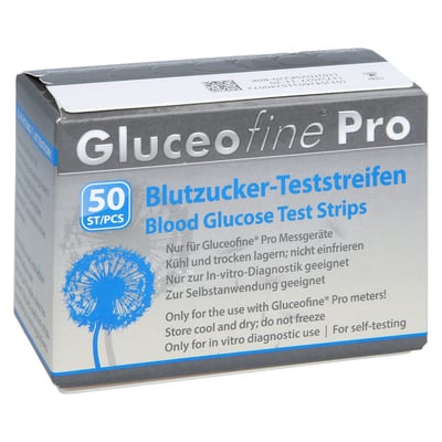 Gluceofine Pro Blutzucker-Teststreifen Produktbild 1