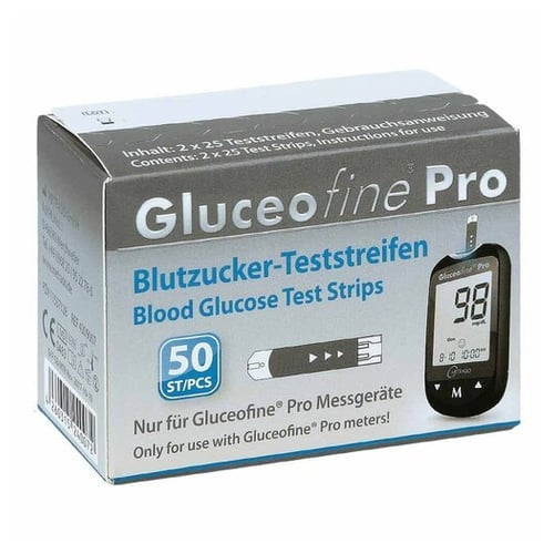 Gluceofine Pro Blutzucker-Teststreifen