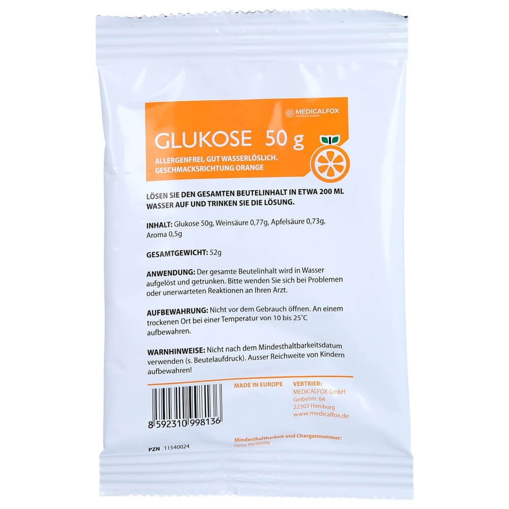 Glukose 50g Orange