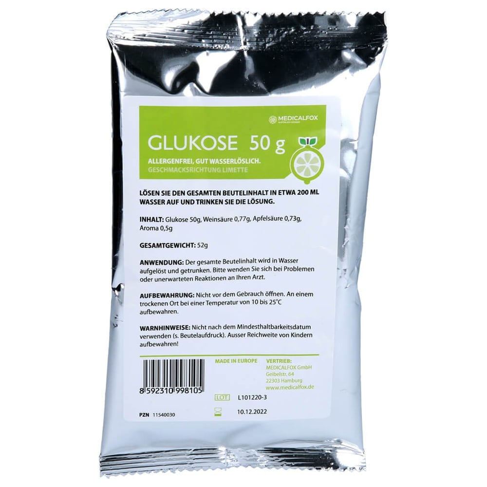 Glukose 50g Limette