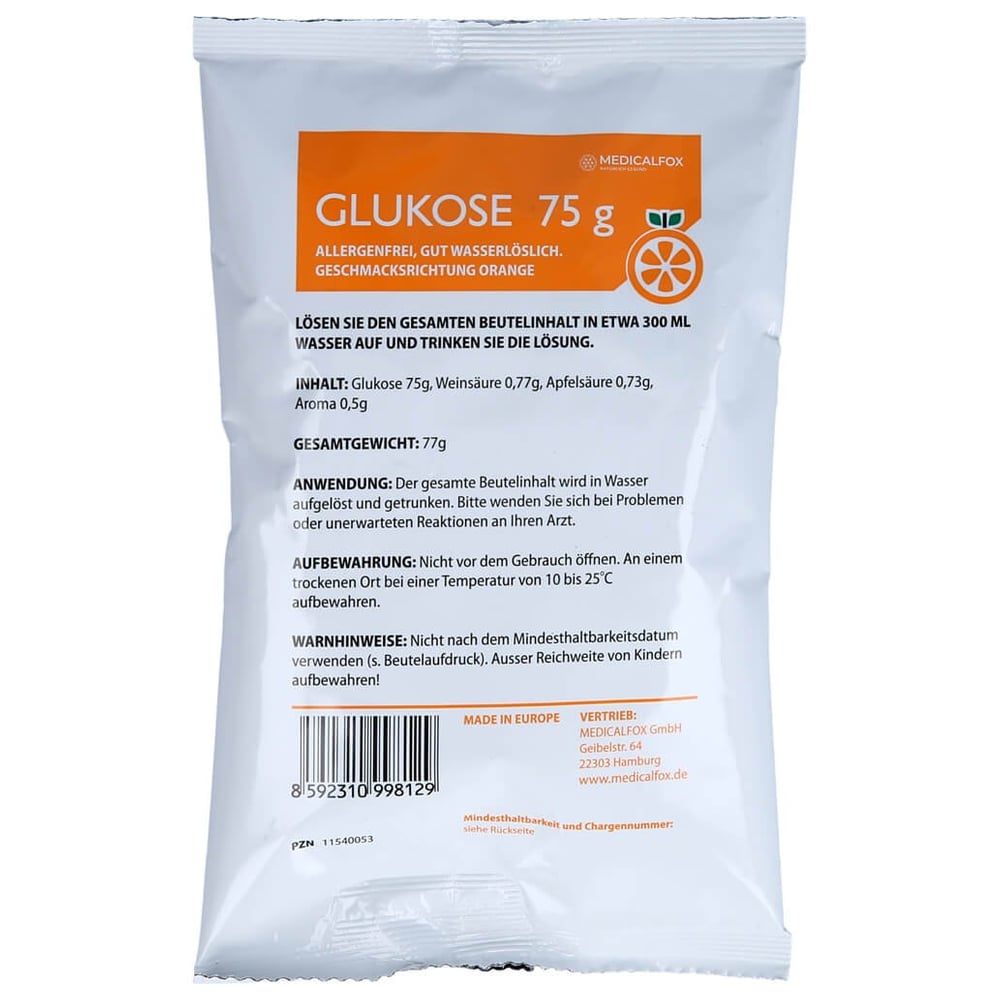 Glukose 75g Orange