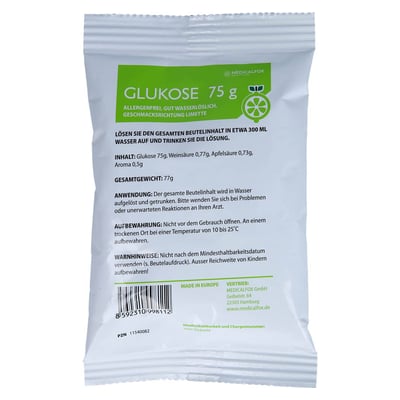 Glukose 75g Limette