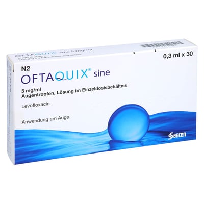 Oftaquix sine 5 mg/ml Augentropfen i. Einzeldosisb. Produktbild 1