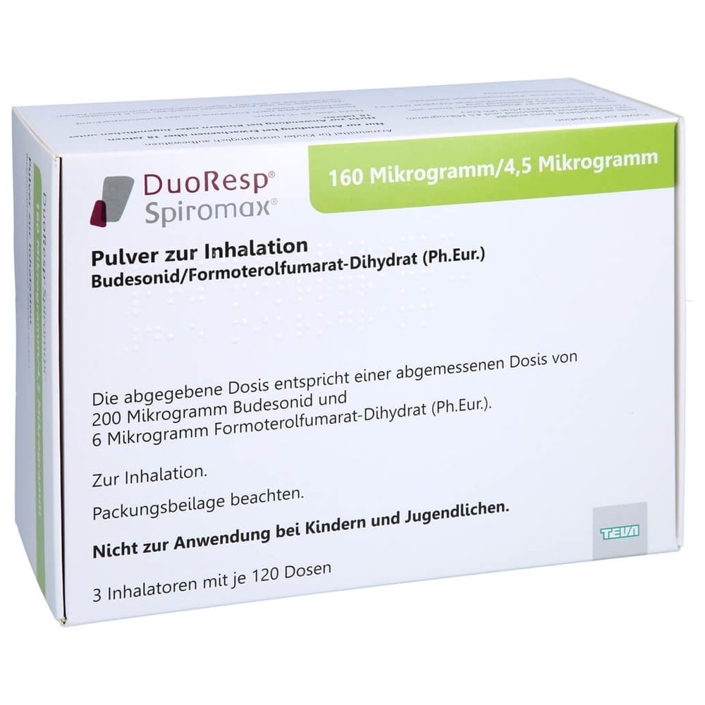 DuoResp Spiromax 160 Mikrogramm/4,5 Mikrogramm/Dosis