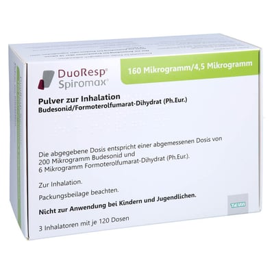 DuoResp Spiromax 160 Mikrogramm/4,5 Mikrogramm/Dosis