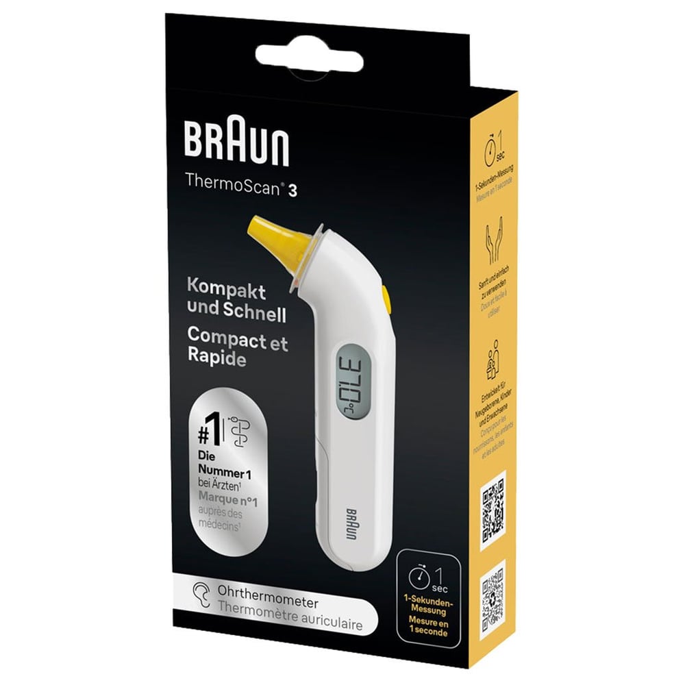 Braun Thermoscan 3 Infrarot-Ohrthermometer
